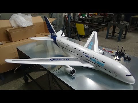 Airbus A380 4x56mm EDF jet 1520mm EPO PNF Unboxing - UC3RiLWyCkZnZs-190h_ovyA