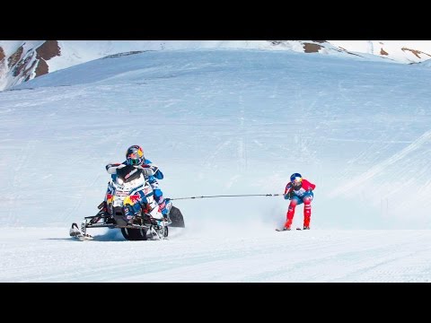 Towing a Skier Behind a Snowmobile at 90mph | Arctic Man 2017 - UCblfuW_4rakIf2h6aqANefA