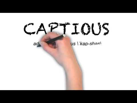 How to Pronounce 'CAPTIOUS'- English Grammar