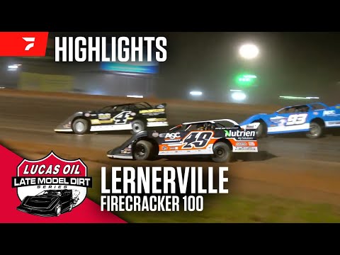 Firecracker 100 | Lucas Oil Late Model Dirt Series at Lernerville Speedway 6/21/25 | Highlights - dirt track racing video image