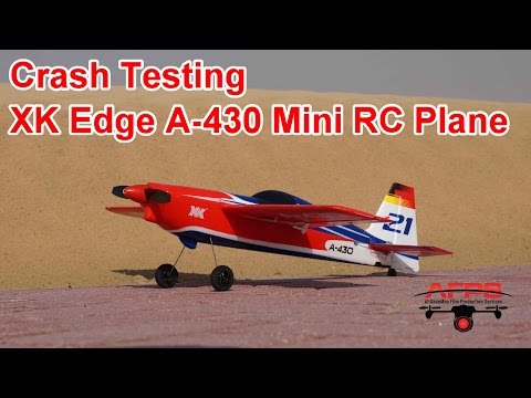 Crash testing the XK Mini Edge A-430 RC Airplane - UCsFctXdFnbeoKpLefdEloEQ