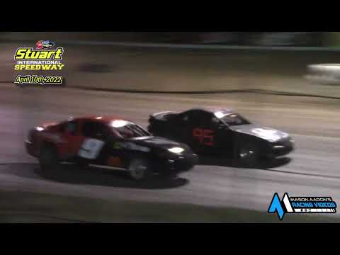Stuart International Speedway Frostbuster IMCA Sport Compact A-Main (4/10/22) - dirt track racing video image