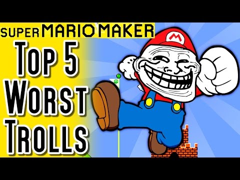 Super Mario Maker TOP 5 TROLLS in Super Expert Mode (Wii U) - UChnz1eAo9SfuDfqFZt1KFtA