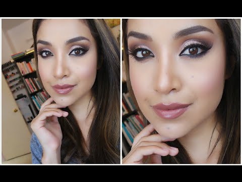 How to: Soft Brown Smoky Eyes with Liner (Full Face Glam) | Dulce Candy - UCo5zIpjl2OQkYatd8R0bDaw