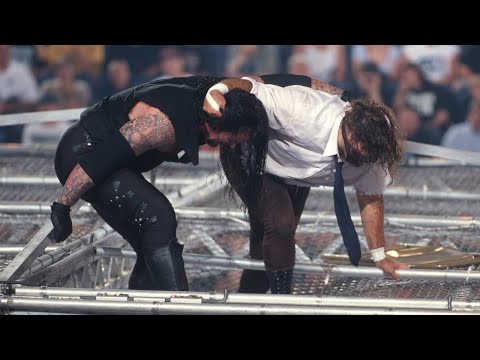 The Undertaker throws Mankind off the top of the Hell in a Cell - UCJ5v_MCY6GNUBTO8-D3XoAg