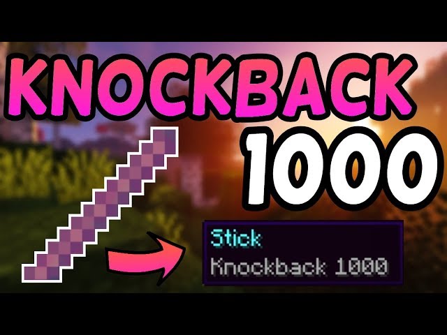 How to Get a Knockback Stick in Minecraft (with Command)