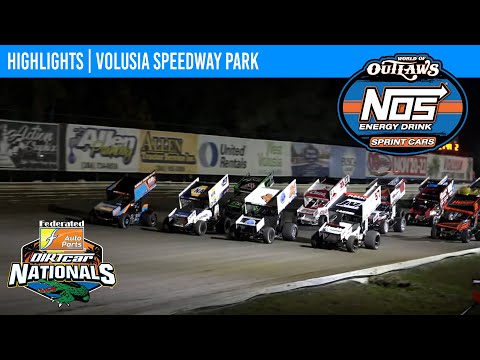 World of Outlaws NOS Energy Drink Sprint Cars | Volusia Speedway Park | Feb. 7, 2025 | HIGHLIGHTS - dirt track racing video image