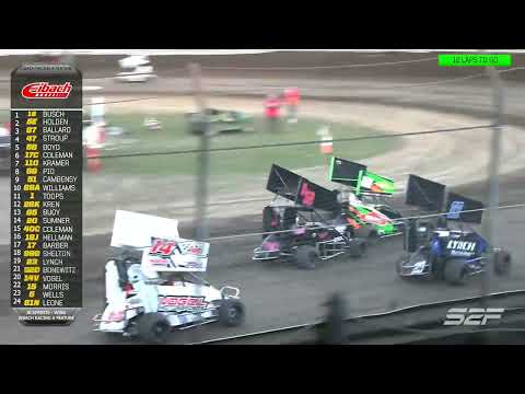 9.7 KKM Challenge Coles County Speedway | POWRi Jr. Sprint Highlights - dirt track racing video image