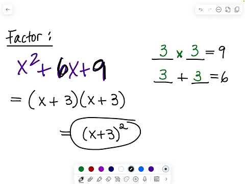 Factoring 101 -- Quadratic Trinomials with a = 1