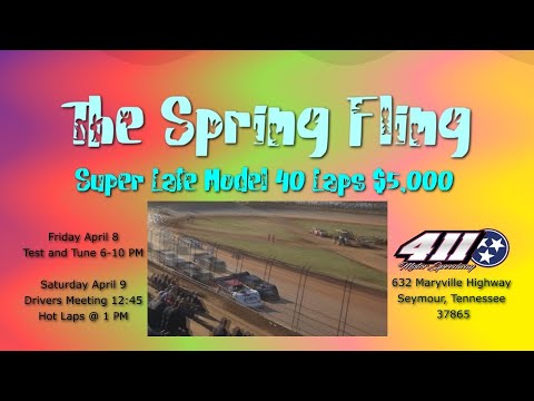 411 Motor Speedway April 8 &amp; 9 2022 - dirt track racing video image