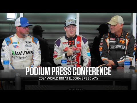 2024 World 100 Podium Press Conference At Eldora Speedway - dirt track racing video image