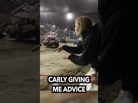 CARLY SHOUTING AT ME - dirt track racing video image