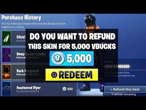 new refund system is here refund skins for vbucks in fortnite fortnite battle royale - fortnite refund hack