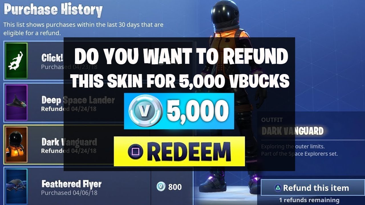 new refund system is here refund skins for vbucks in fortnite fortnite battle royale - fortnite v bucks purchase refund
