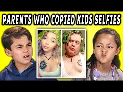 10 PHOTOS OF PARENTS WHO COPIED THEIR KIDS SELFIES w/Kids (React) - UCHEf6T_gVq4tlW5i91ESiWg