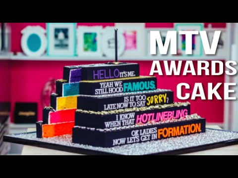 How To Make A 2016 MTV AWARDS CAKE! Vanilla Cake With Italian Meringue Buttercream for the VMAs! - UCvM1hVcRJmVWDtATYarC0KA