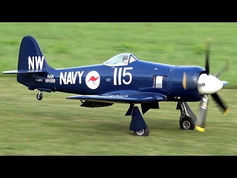 BEST SOUNDING RC PLANE EVER - SEA FURY WITH HUGE PROP - UC1QF2Z_FyZTRpr9GSWRoxrA