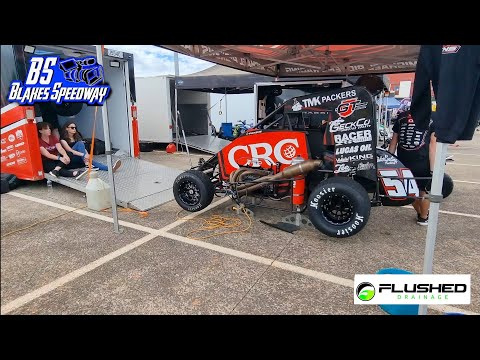 Baypark Speedway Bay51 World Midgets Series Pitwalk ft 1USA Seavey,2USA Kofoid,97AUS Brown, 97A SVG - dirt track racing video image