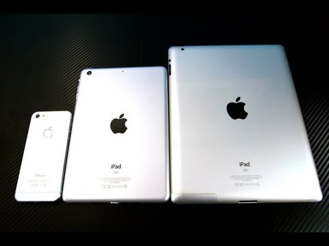 iPad Mini Hands On Preview VS iPad 3 - All New Smaller iPad Sneak Peak - UCj34AOIMl_k1fF7hcBkD_dw