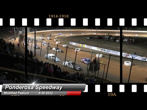 Ponderosa Speedway - Modified Feature - 9/30/2022 - dirt track racing video image