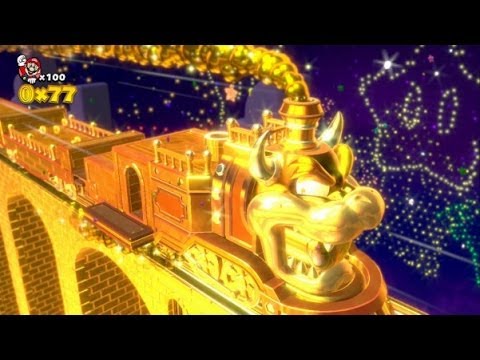 Super Mario 3D World 100% Walkthrough - World 5 Gold Train Bonus Level - UCg_j7kndWLFZEg4yCqUWPCA