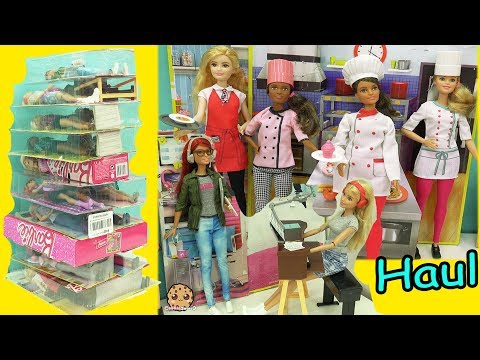 Giant Career Barbie Haul - Chef, Rock Star, Game Maker + More Dolls - UCelMeixAOTs2OQAAi9wU8-g