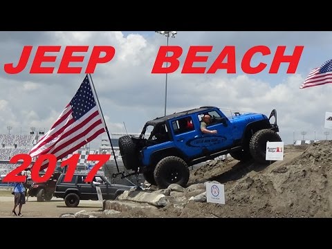 JEEP BEACH 2017 FRIDAY 28th DAYTONA SPEEDWAY OBSTACLE COURSE  FIND YOUR JEEP PART 1 - UCEPQf2fSnWEl2c8D8pJDULg