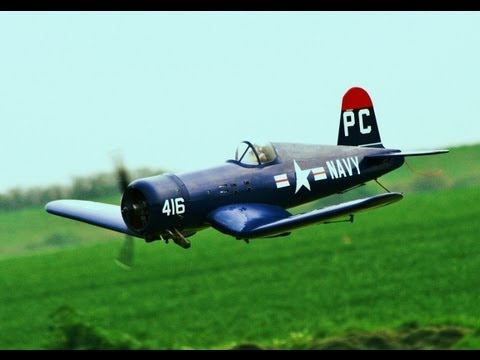 HANGER 9 F4U CORSAIR - OS FS 120 SURPASS III PUMPED - PETER AT HDMFC - UCMQ5IpqQ9PoRKKJI2HkUxEw