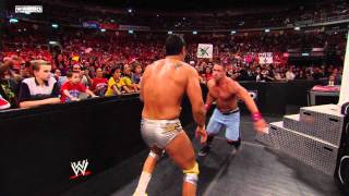 Raw - John Cena & Jim Ross vs. Alberto Del Rio & Michael Cole
