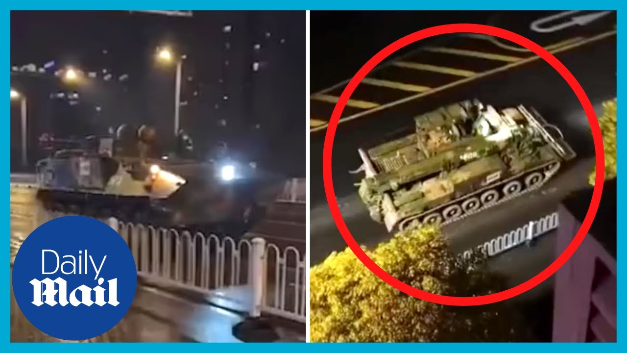 China: Tanks spotted travelling through streets amid lockdown protests