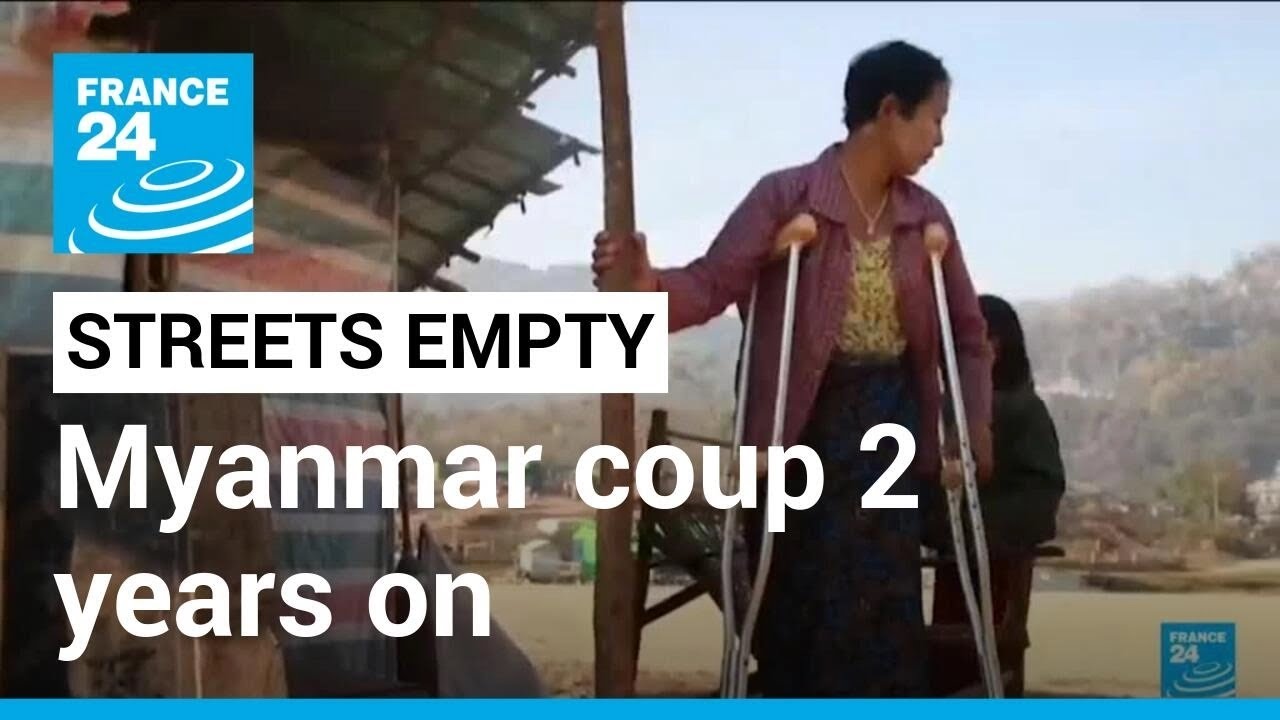 Myanmar coup 2 years on: Streets empty in protest on coup anniversary • FRANCE 24 English