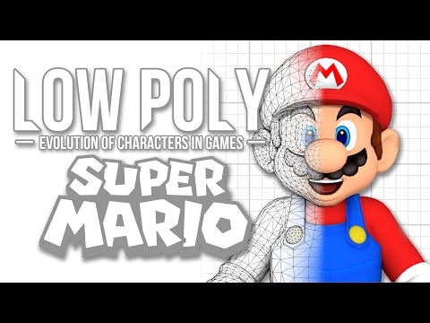Super Mario - Low Poly (Evolution of Characters in Games) - Episode 1 - UCcIe-_Hqzb3mAZyKEy1amDw