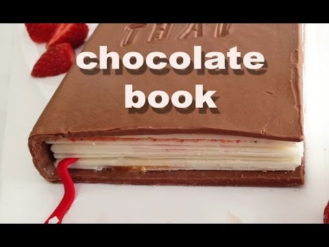 How to make a Chocolate Book HOW TO COOK THAT Ann Reardon - UCsP7Bpw36J666Fct5M8u-ZA