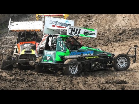 Stockcar F2 junioren heat 1 Pinkstermaandag 2025 - NAC autocross Kollum - RaRaRacing - dirt track racing video image