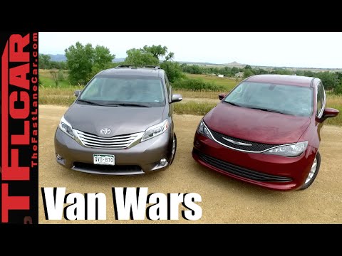 2017 Chrysler Pacifica vs Toyota Sienna Minivan Drag Race & Mashup Review - UC6S0jAvcapqJ48ZzLfva12g
