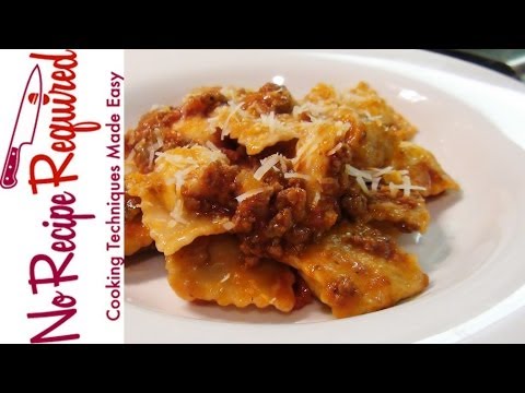 Ravioli Bolognese - NoRecipeRequired.com - UC2Kqui8VRpm1uMKl7QQGX2w