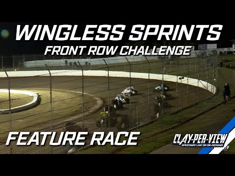 Wingless Sprints | Front Row Challenge - Simpson - 10th Feb 2024 | Clay-Per-View - dirt track racing video image