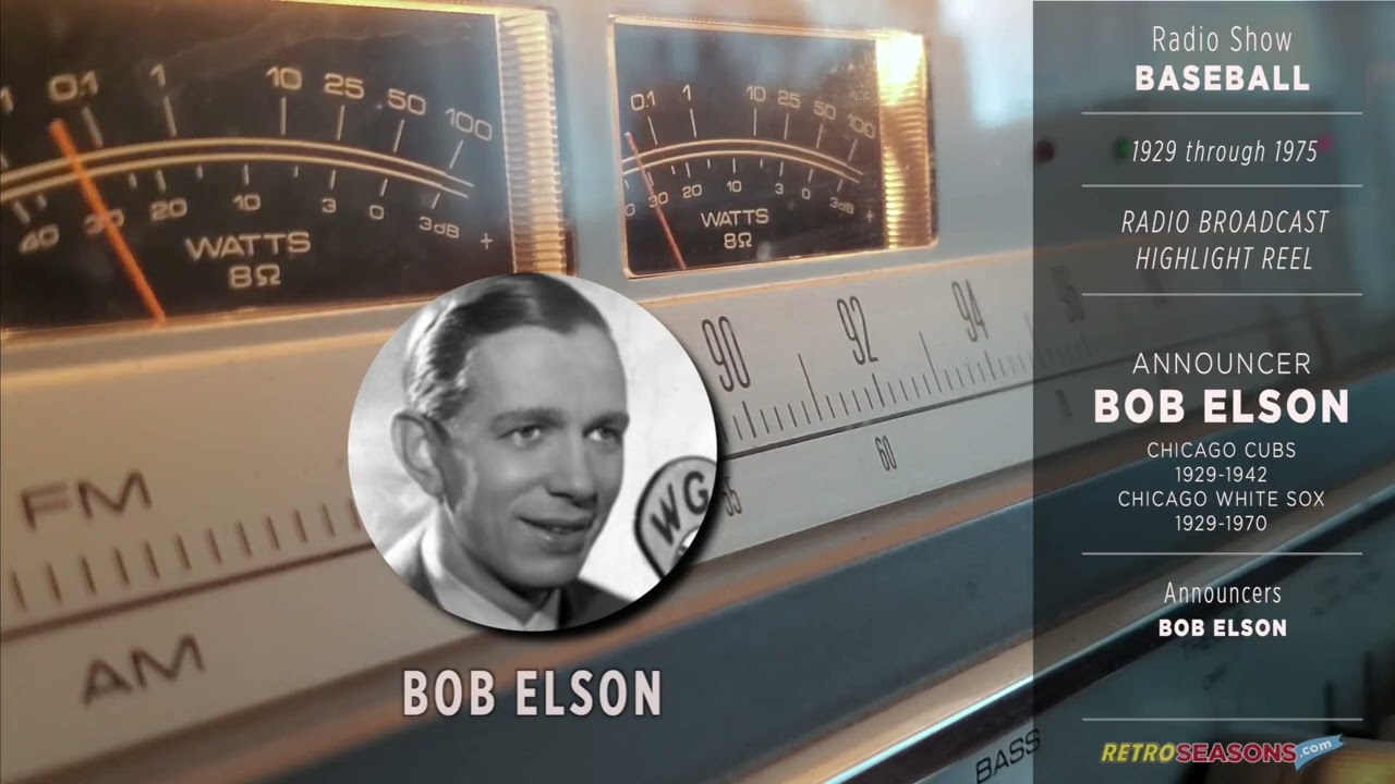 Announcer Bob Elson Remembered - Radio Broadcaster video clip