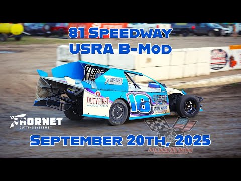 81 Speedway USRA B-Mod 09/20/2025 #18 Kyle Wiens GoPro - dirt track racing video image