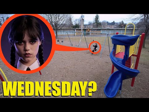 drone catches Wednesday Addams at haunted park (we found her!) - UCZhUolzN9vMdkjWrnT9DQ2A