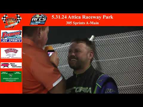 5.31.24 Attica Raceway Park 305 Sprints A-Main - dirt track racing video image