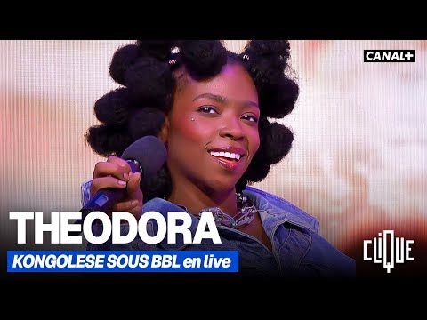 Theodora interprète "KONGOLESE SOUS BBL" sur le plateau de Clique - CANAL+