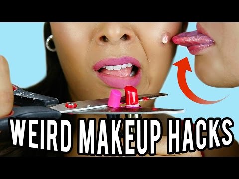 10 Weird Makeup HACKS You've NEVER Seen Before! NataliesOutlet - UCIOUkPJZtWThQBtkCRniSBw