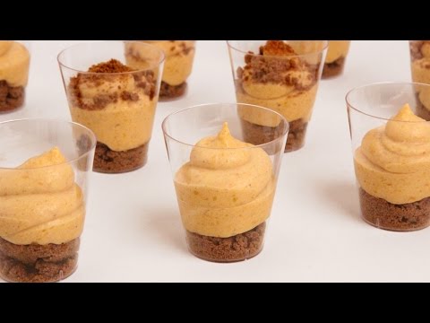 Pumpkin Pie Mousse Shots Recipe - Laura Vitale - Laura in the Kitchen Episode 860 - UCNbngWUqL2eqRw12yAwcICg