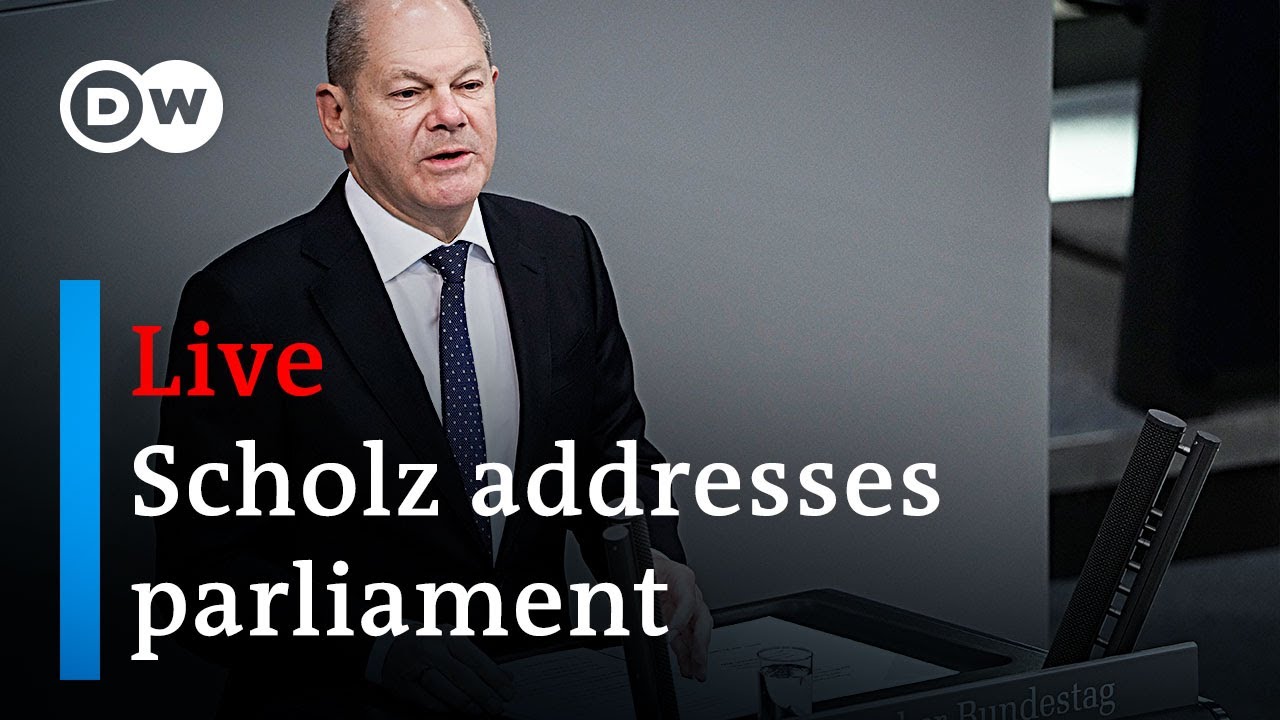 Live: Chancellor Scholz addresses German parliament | DW News