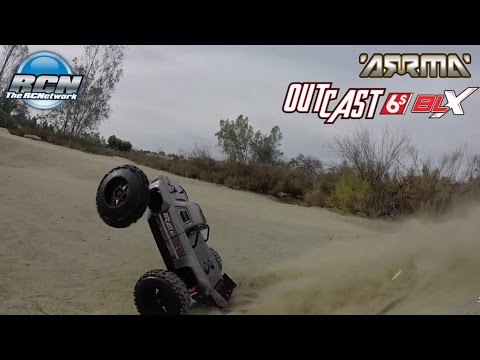 Arrma Outcast 6S BLX - Running Footage - BMX Jump Park - UCSc5QwDdWvPL-j0juK06pQw