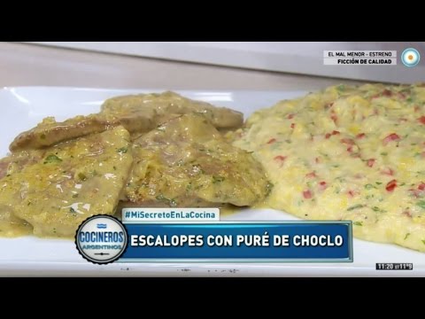 Escalopes a la mostaza con puré de choclo - UCb8W2JPNwMtV4xA0LFb3LUw