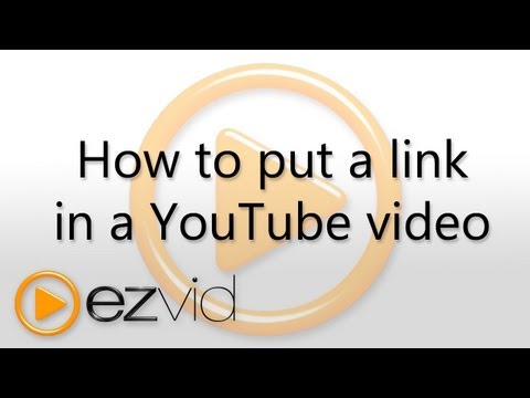 How To Place a link in your YouTube Video to Promote Your Website - UCXAHpX2xDhmjqtA-ANgsGmw