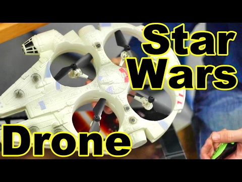 HUGE Star Wars Millennium Falcon Drone - Disney RC Toy - TheRcSaylors - UCYWhRC3xtD_acDIZdr53huA