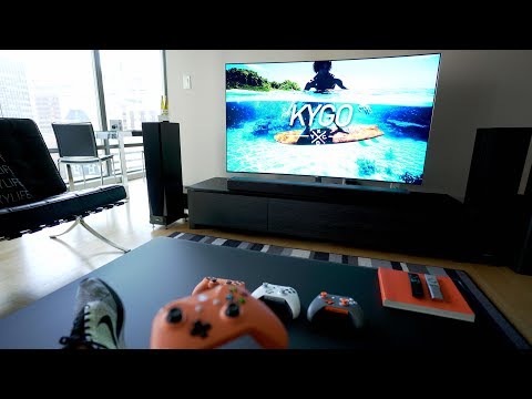 The Ultimate 4K TV SETUP - Tech Living Room Tour 2017 - UC0MYNOsIrz6jmXfIMERyRHQ